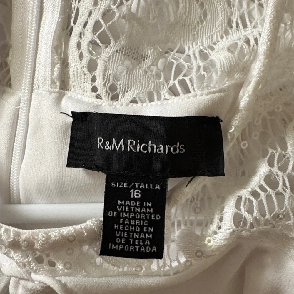 R&M Richards White Evening Dress - Picture 8 of 8